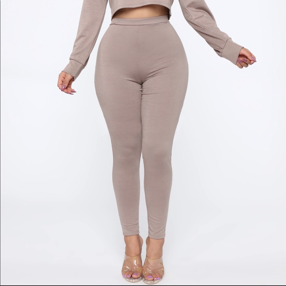 Beige Fashion Nova Taupe Legging